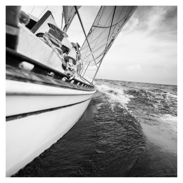 Постер "Парусник-4" 40х40см,паспарту,багет алюм.черн. 54STR-SEA4 