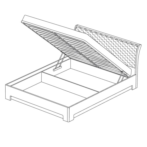 Кровать-3 с подъемным механизмом 1600 Парма