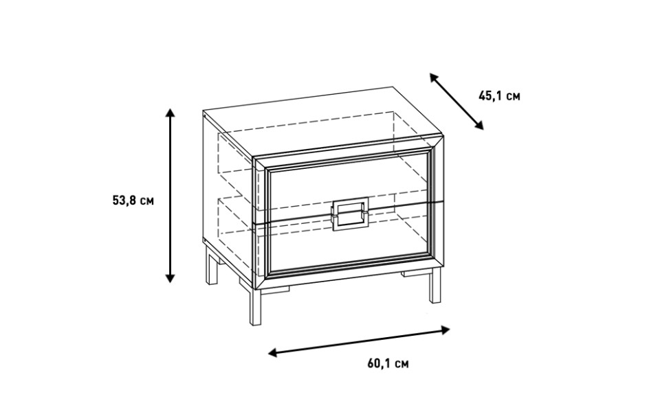 Тумба прикроватная Дольче
