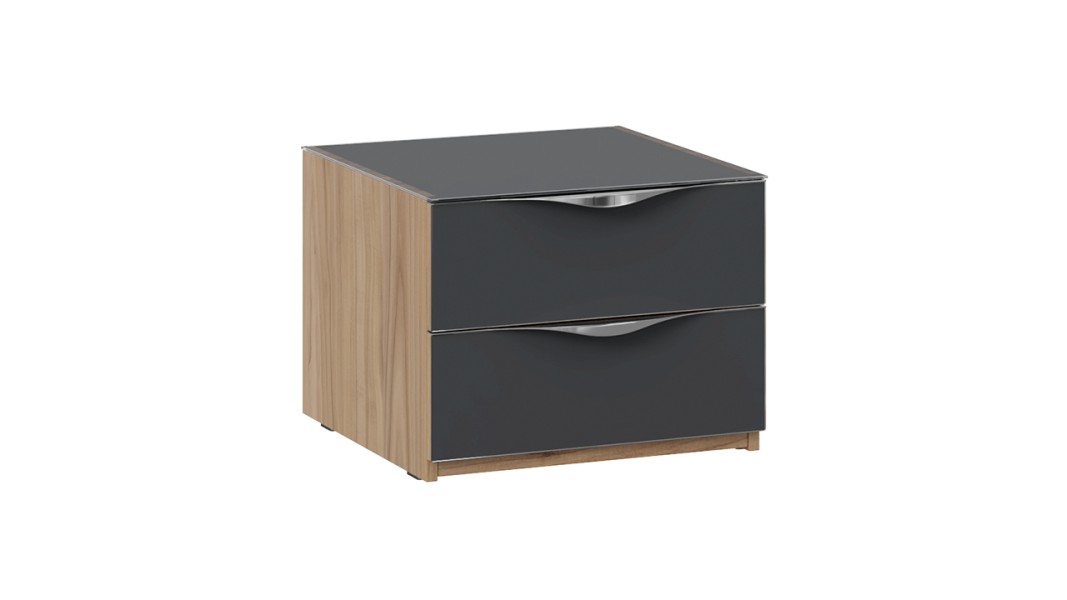 Тумба прикроватная 2 ящика Глосс