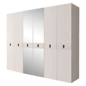 Шкаф шестидверный с зеркалами Bogemia-Farfalle
