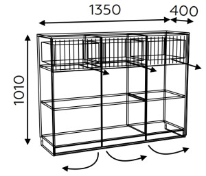 Комод Греденция (мод.4) Моника
