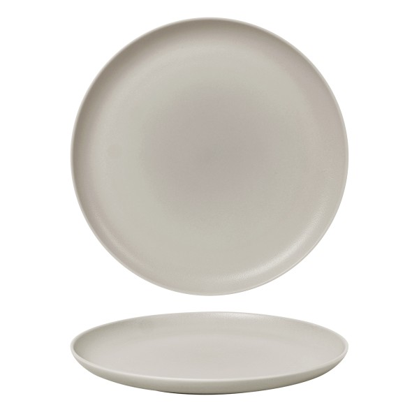 Тарелка с бортом d=26 cм,фарфор "NOBLE" серия "Fine Plus-Light Grey"