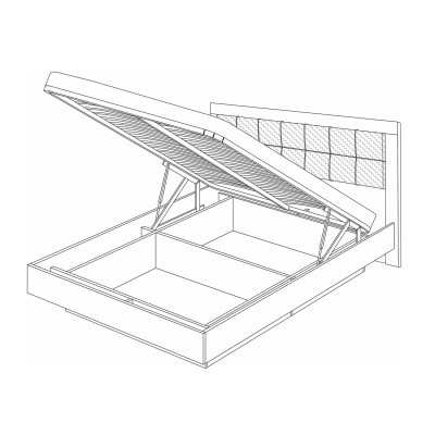 Кровать-5 с подъемным механизмом 1800 Вега Скандинавия