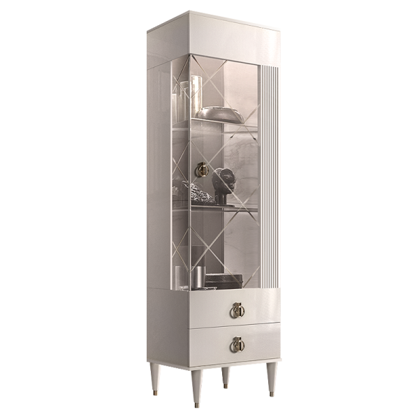 Шкаф-витрина 1-створчатая правая Римини Соло