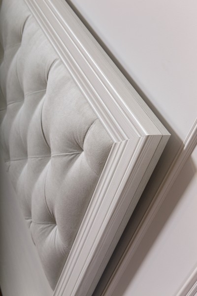 Кровать с мягким элементом и ортопедическим основанием 1400 Амели