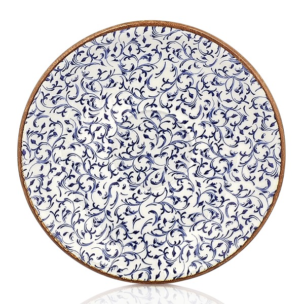 Блюдце кофейное d=12 см, фарфор, серия "Tinta Edera" By Bone