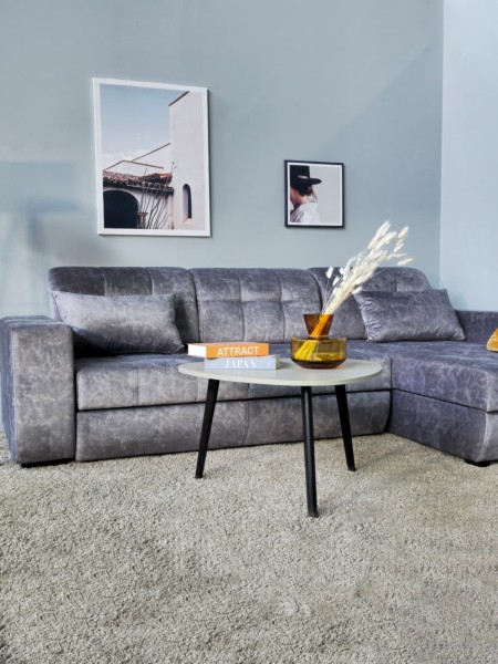 Диван-кровать трехместный с боковинами и оттоманкой Бостон 037