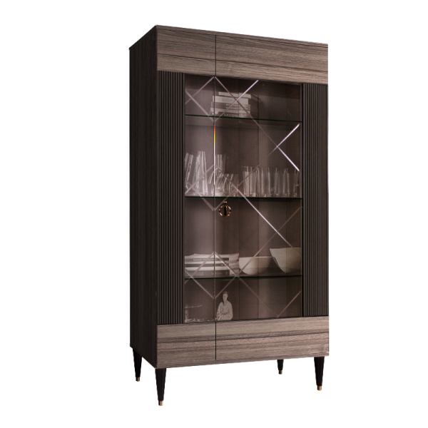 Шкаф-витрина 2-створчатая правая Римини Соло