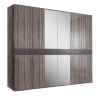 Шкаф шестидверный с зеркалами Римини Соло