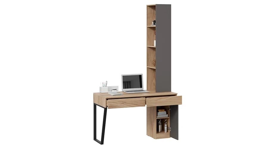 Стол письменный (366/580) со шкафом комбинированным (настольным) Порто