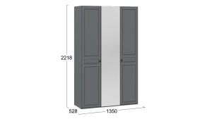 Шкаф комбинированный «Пандора» - 414.003.000 Серый графит, Графит матовый